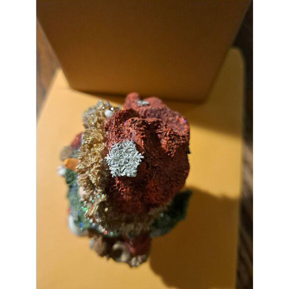 Vintage Holiday Christmas Winter Snowman Figurine Resin 6" with Penguins - Picture 6 of 7